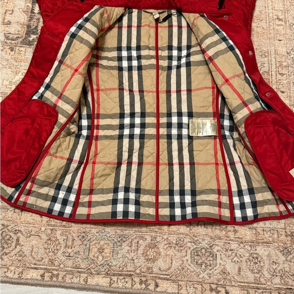 Burberry Red Quilted Puffer Jacket - Picture 14 of 17